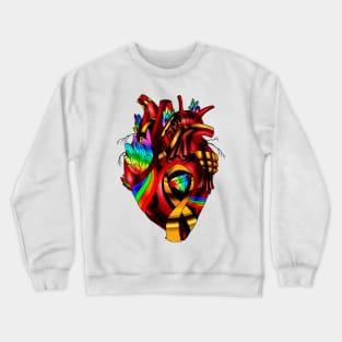 Pride Awareness Heart Crewneck Sweatshirt